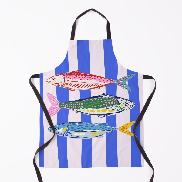 Item preview, Sardines on Bue Stripes designed and sold by TheLoveShop.