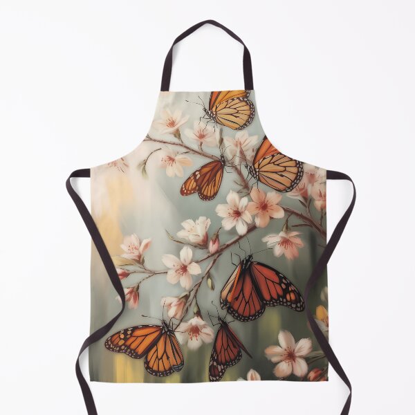 Item preview, Monarch Butterflies Oil Painting Cherry Blossoms designed and sold by SellingWSarah17.