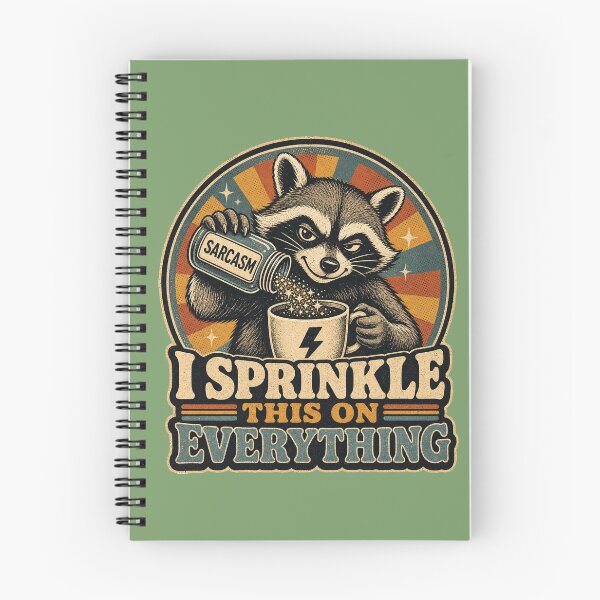 Item preview, I Sprinkle This On Everything - Sarcastic Raccoon designed and sold by Graphic Vibe Designs.