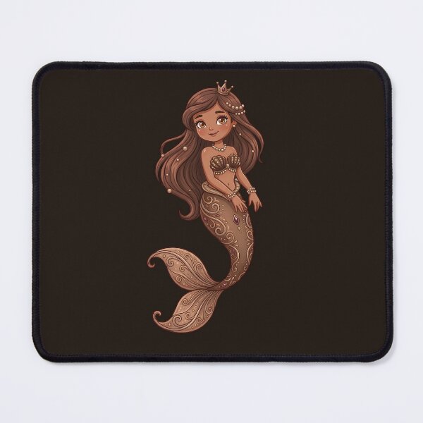 Item preview, Royal Pearl Mermaid Princess - Cute Melanin Sea Goddess Illustration designed and sold by digitalbob60.