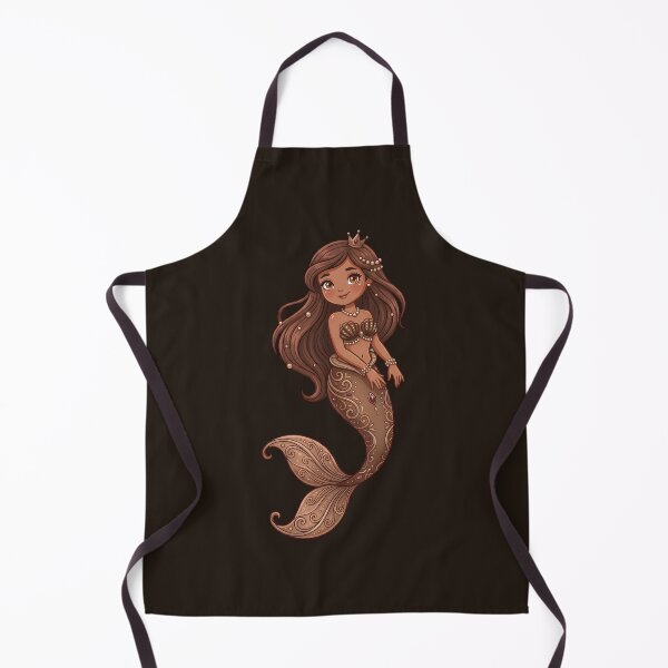 Item preview, Royal Pearl Mermaid Princess - Cute Melanin Sea Goddess Illustration designed and sold by digitalbob60.