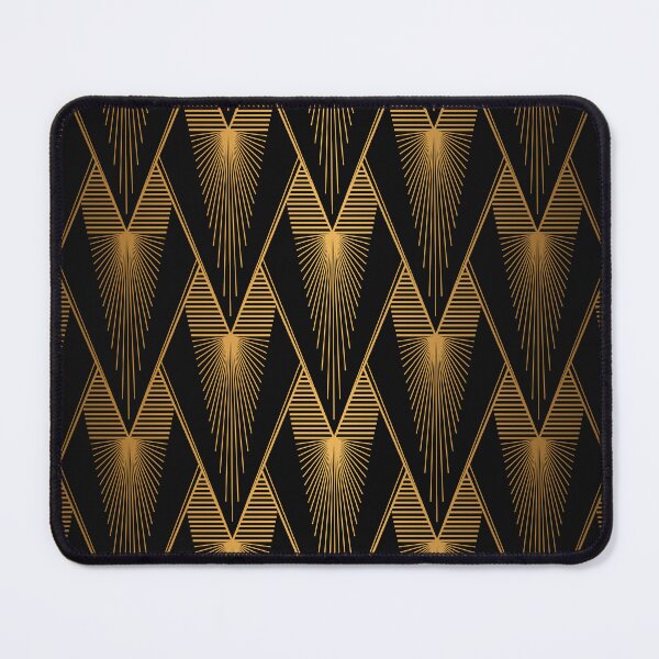 Item preview, Golden And Black Art Deco Ombre Sophisticated Pattern designed and sold by DEC02.