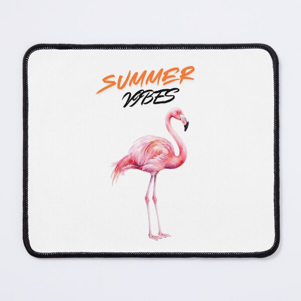 Item preview, Watercolor Flamingo Summer Vibes Design - Tropical Beach Illustration designed and sold by VibranPalette.
