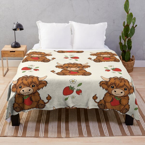 Item preview, Strawberry Highland Cow designed and sold by st7nnlng.