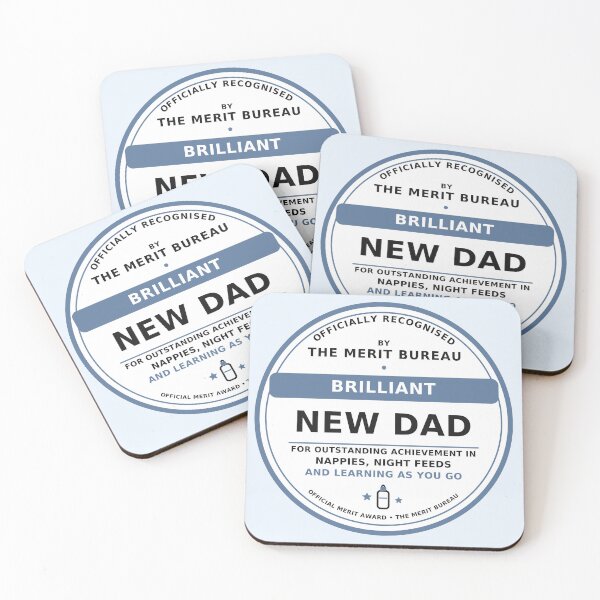 Item preview, Brilliant New Dad Gift | Funny First-Time Father & New Parent Award designed and sold by TheMeritBureau.