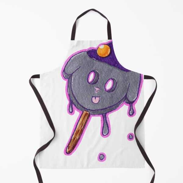 Item preview, Cute Spooky Grey Dog Ice Cream Popsicle Witch Hat designed and sold by Charmed-Ink.