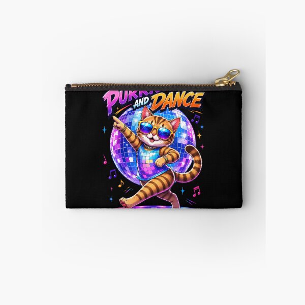 Item preview, Retro Disco Cat Dancing Under Colorful Neon Lights designed and sold by Tong4130.