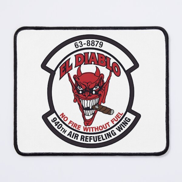 Item preview, USAF 940th Air Refueling Wing El Diablo KC-135 Patch Emblem designed and sold by CharlieDesings.