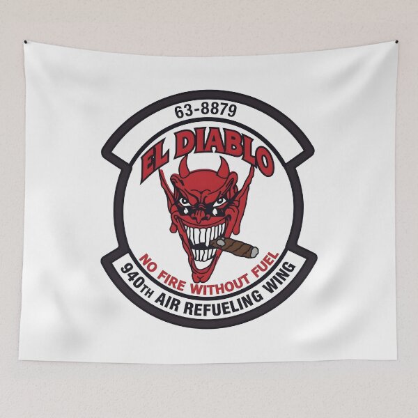 Item preview, USAF 940th Air Refueling Wing El Diablo KC-135 Patch Emblem designed and sold by CharlieDesings.