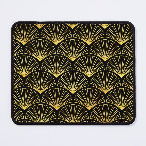 Item preview, Romantic Gold-Colored And Black Art Deco Pattern designed and sold by DEC02.