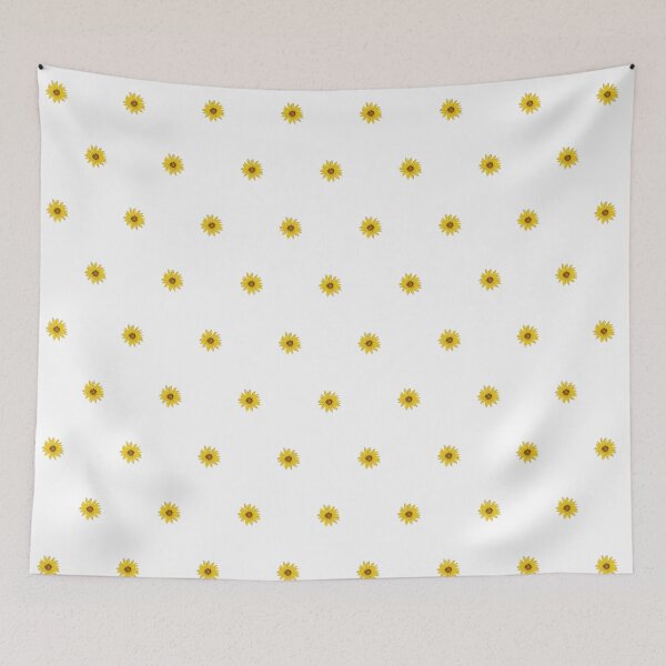 Item preview, Art Nouveau Sunflower Mini Toss | Watercolor Botanical Pattern designed and sold by CaroStudioTX.