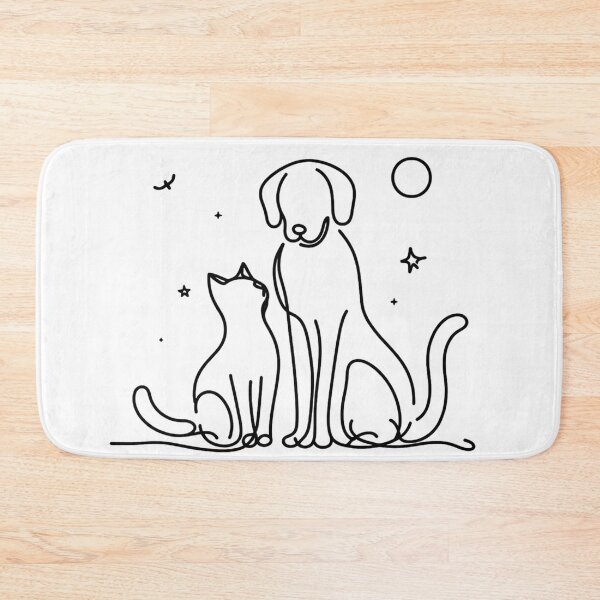 Item preview, Dog and Cat Friendship  designed and sold by Nitta Studio.