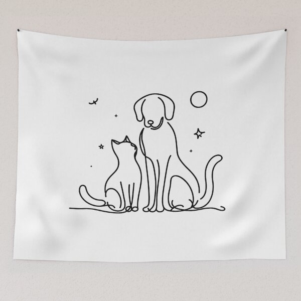 Item preview, Dog and Cat Friendship  designed and sold by Nitta Studio.