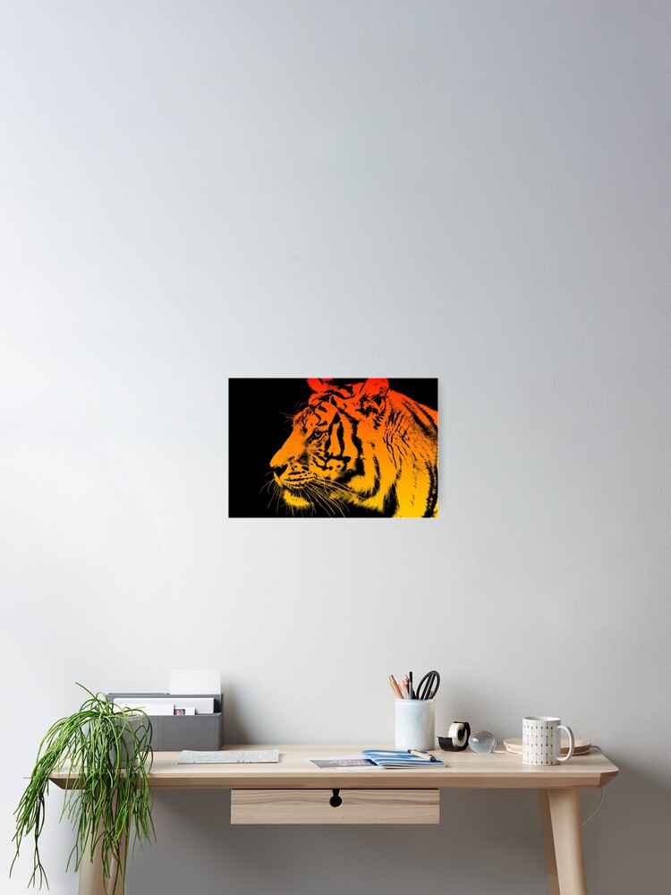 Thumbnail 2 of 3, Poster, Sunrise Tiger designed and sold by JDGraphicDesign.