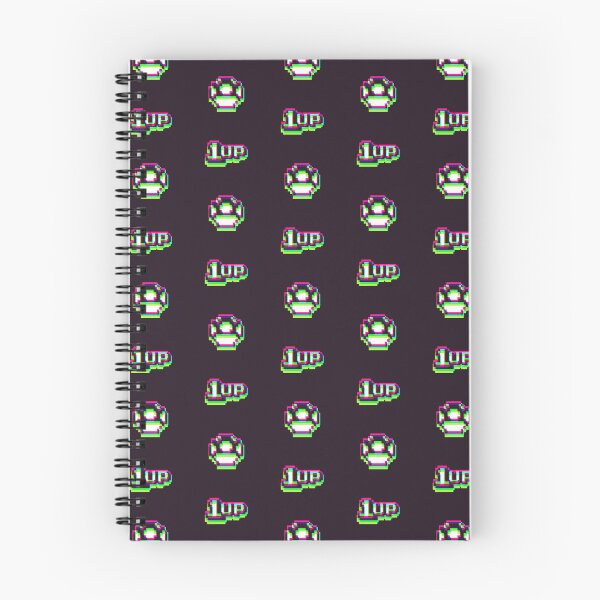 Item preview, 1up Mushroom Synthwave Pattern - Dark designed and sold by animinimal.