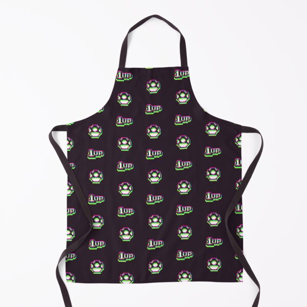 Item preview, 1up Mushroom Synthwave Pattern - Dark designed and sold by animinimal.