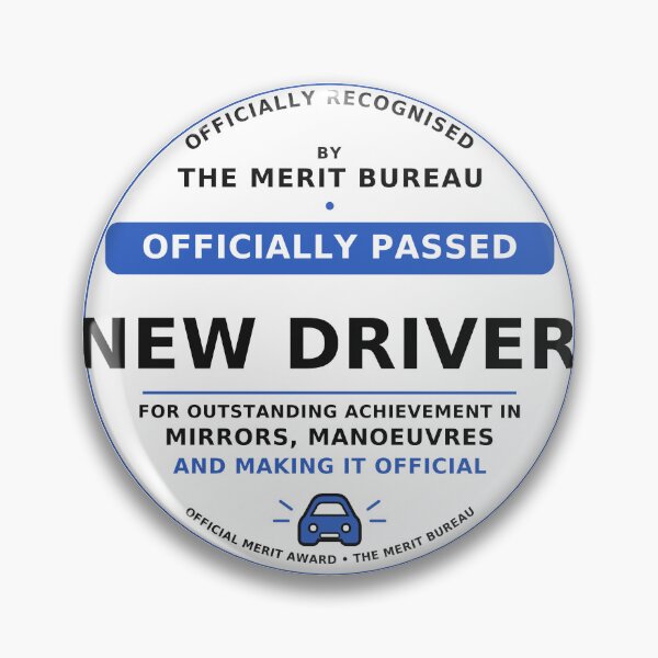 Item preview, Passed Driving Test Gift | Officially Passed New Driver Award designed and sold by TheMeritBureau.