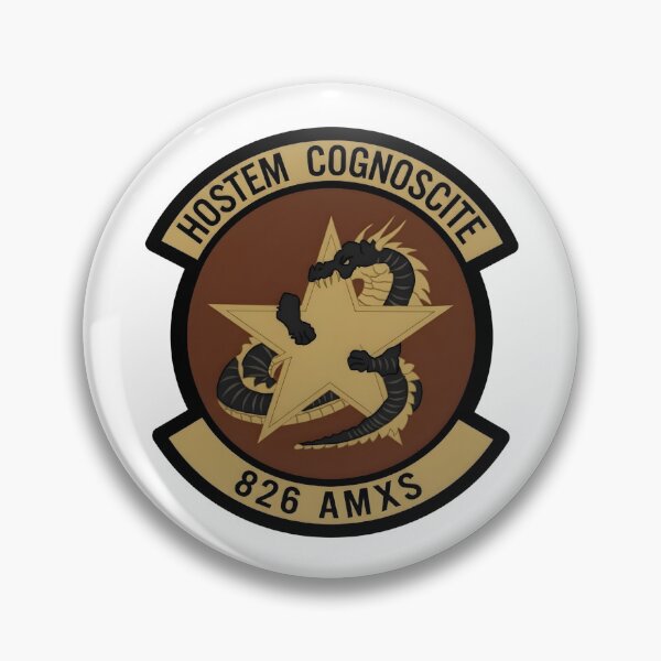Item preview, USAF 826 AMXS Hostem Cognoscite Subdued Patch Emblem designed and sold by CharlieDesings.