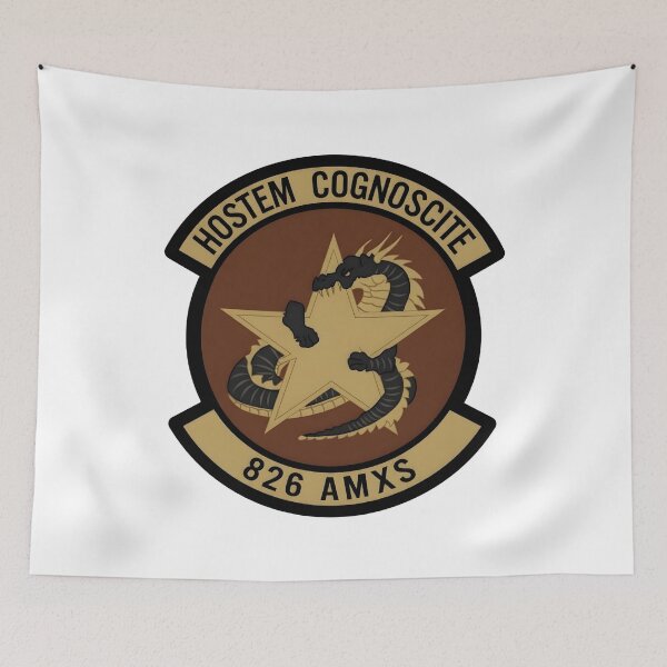 Item preview, USAF 826 AMXS Hostem Cognoscite Subdued Patch Emblem designed and sold by CharlieDesings.