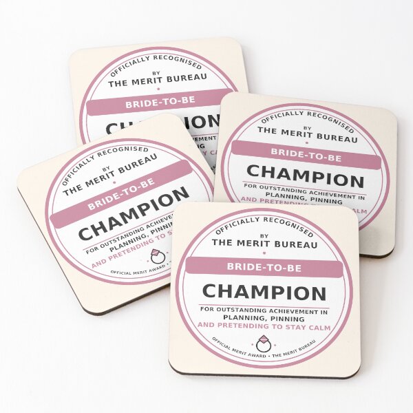 Item preview, Bride-to-Be Gift | Funny Bridal Shower, Hen Party & Engagement Award designed and sold by TheMeritBureau.