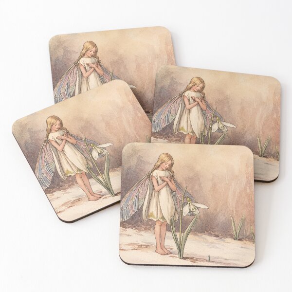 Item preview, The Snowdrop Fairy  - Fairy Art Nouveau Snowdrop Fantasy Illustration for Nature Lovers designed and sold by RickE.