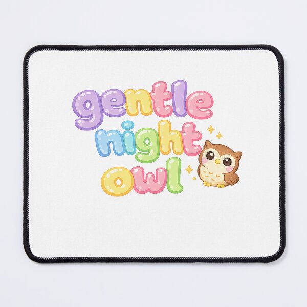 Item preview, Gentle Night Owl Sticker | Cute Kawaii Owl Lover | Cozy Night Gift designed and sold by Gremlin Hours.