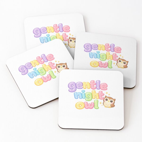 Item preview, Gentle Night Owl Sticker | Cute Kawaii Owl Lover | Cozy Night Gift designed and sold by Gremlin Hours.