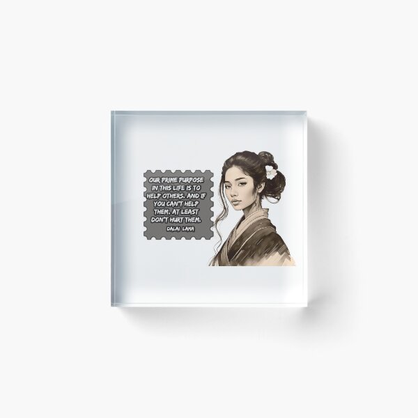 Item preview, Dalai Lama quote - helping others designed and sold by ArtPixs.