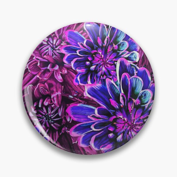 Item preview, Neon Pink Chrysanthemums 4 designed and sold by nastiaart.