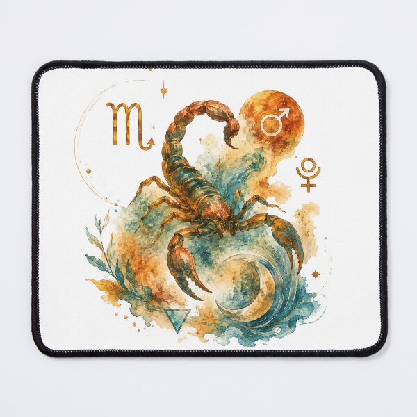 Item preview, Scorpio Watercolor Zodiac Spirit designed and sold by NucciCollective.