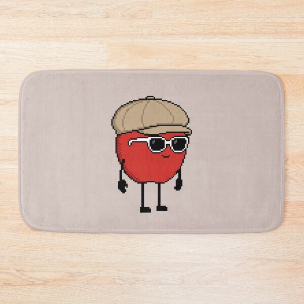Item preview, Apple Pixel with a Newsboy Cap (BG) designed and sold by White Rim Mates.