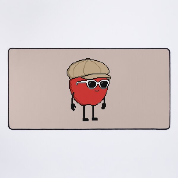 Item preview, Apple Pixel with a Newsboy Cap (BG) designed and sold by White Rim Mates.
