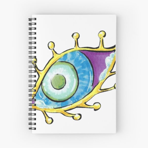 Item preview, Psychedelic Cosmic Eye Surreal Golden Watercolor Illustration designed and sold by Charmed-Ink.