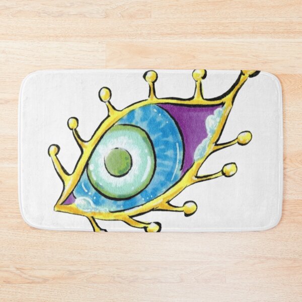 Item preview, Psychedelic Cosmic Eye Surreal Golden Watercolor Illustration designed and sold by Charmed-Ink.