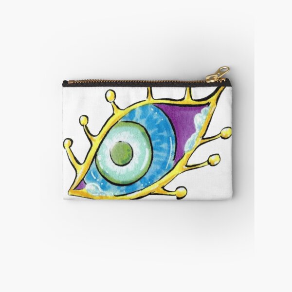 Item preview, Psychedelic Cosmic Eye Surreal Golden Watercolor Illustration designed and sold by Charmed-Ink.