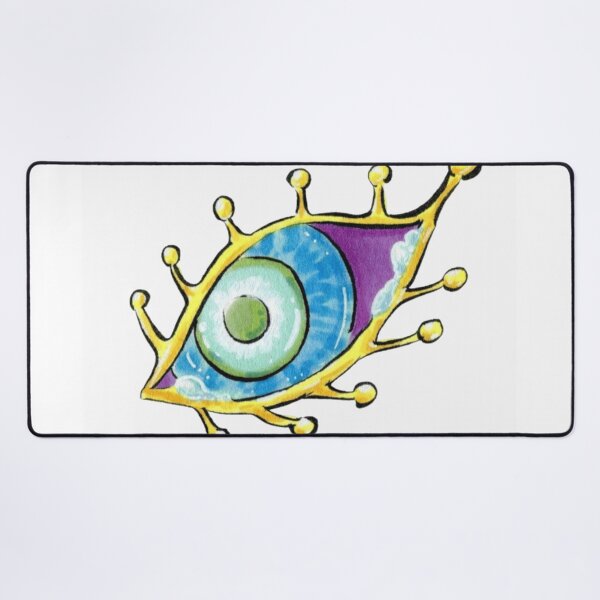 Item preview, Psychedelic Cosmic Eye Surreal Golden Watercolor Illustration designed and sold by Charmed-Ink.