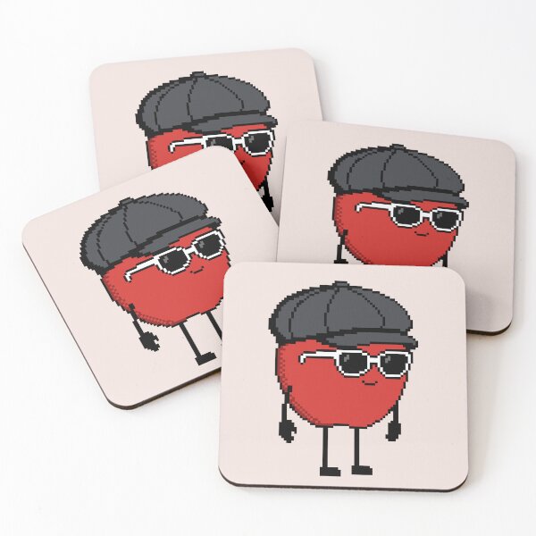 Item preview, Apple Pixel with a Newsboy Cap (BK) designed and sold by White Rim Mates.