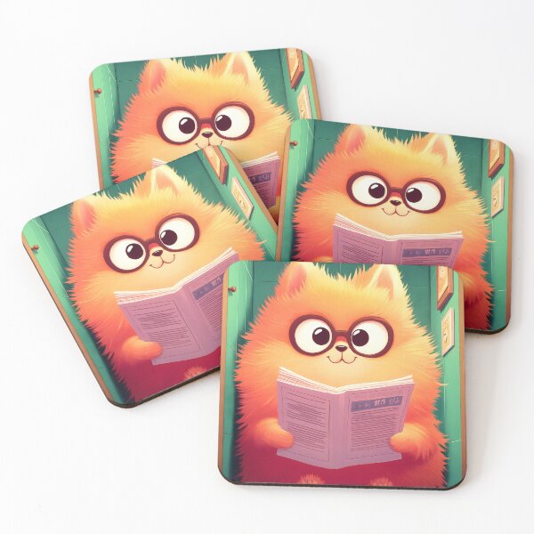 Item preview, Pomeranian dog funny toilet newspaper bathroom humor cute cartoon designed and sold by juniorcastros.
