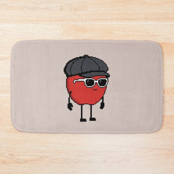Item preview, Apple Pixel with a Newsboy Cap (BK) designed and sold by White Rim Mates.