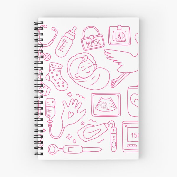 Item preview, Labor & Delivery Nurse Doodle designed and sold by SweetTeezPrints.