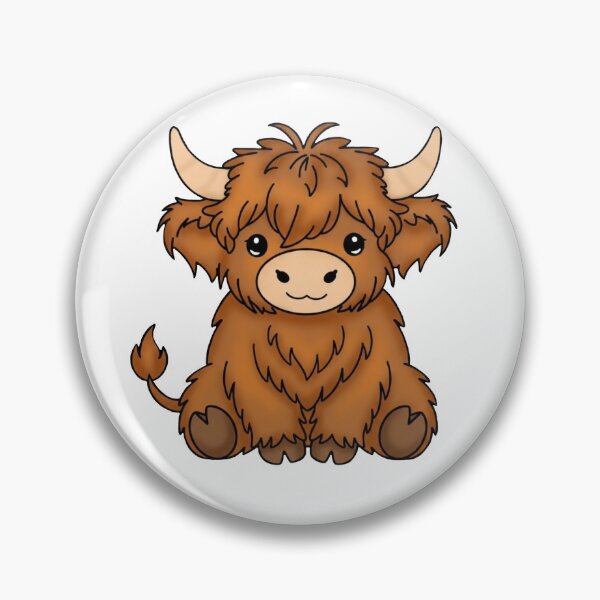 Item preview, Fluffy Highland Cow designed and sold by st7nnlng.