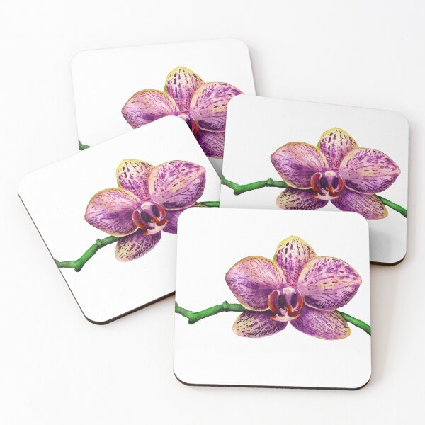 Item preview, Watercolor image of purple orchid  designed and sold by Shoshina.