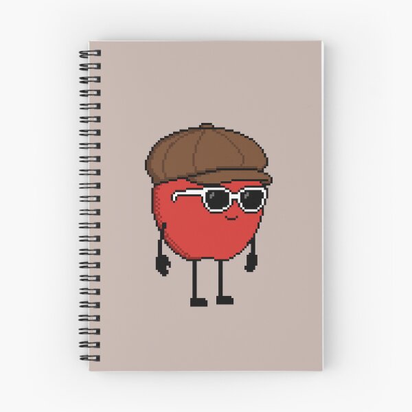 Item preview, Apple Pixel with a Newsboy Cap (BR) designed and sold by White Rim Mates.