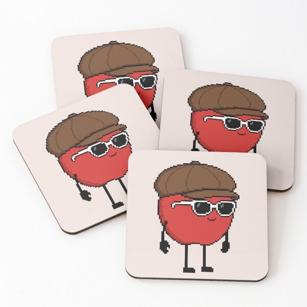 Item preview, Apple Pixel with a Newsboy Cap (BR) designed and sold by White Rim Mates.