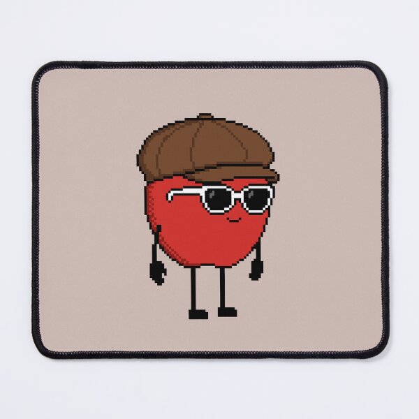 Item preview, Apple Pixel with a Newsboy Cap (BR) designed and sold by White Rim Mates.