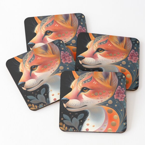 Item preview, Shiba Inu Dog Golden Floral Elegant Woodland Spirit designed and sold by juniorcastros.