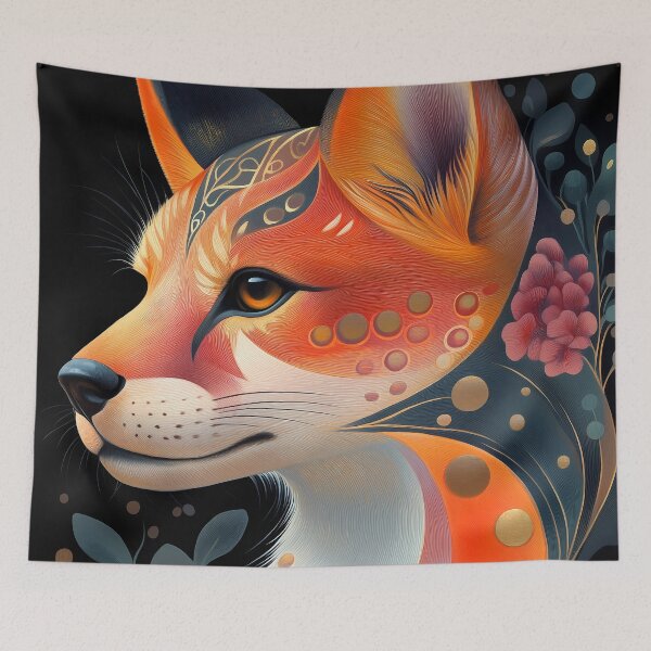 Item preview, Shiba Inu Dog Golden Floral Elegant Woodland Spirit designed and sold by juniorcastros.