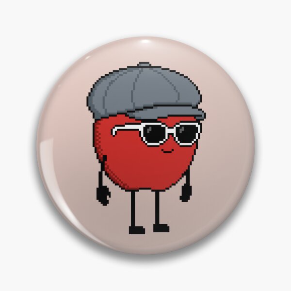 Item preview, Apple Pixel with a Newsboy Cap (GY) designed and sold by White Rim Mates.