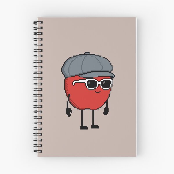 Item preview, Apple Pixel with a Newsboy Cap (GY) designed and sold by White Rim Mates.