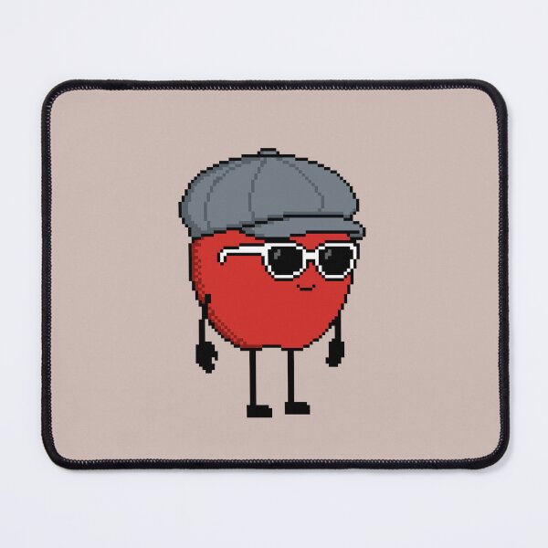 Item preview, Apple Pixel with a Newsboy Cap (GY) designed and sold by White Rim Mates.